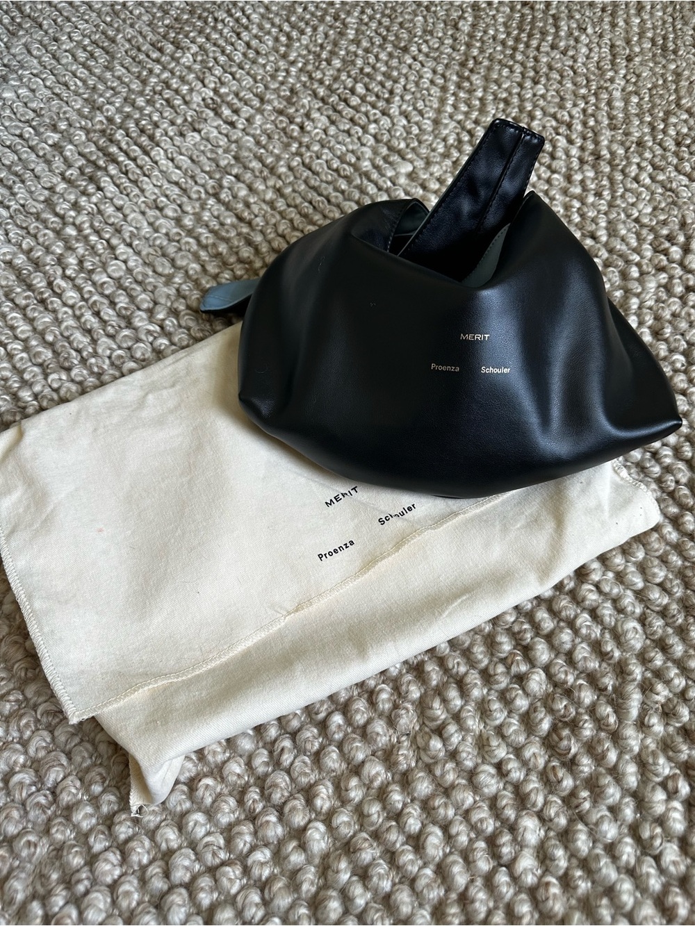 NWOT Proenza Schouler Black Mini Knot Bag